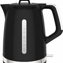 Moulinex BY320B Soleil waterkoker in zwart met roestvrijstalen accenten, 1,7 L, 2400 W