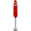 SMEG HBF11RDEU handblender in glanzend rood retro‑design met 700 W motor en FlowBlend staaf