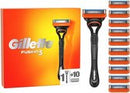 GILLETTE FUSION SCHEERSYSTEEM MET 10 NAVULMESJES-Ayfema