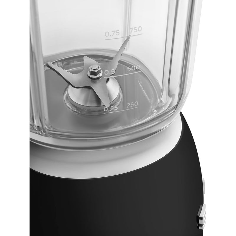 Smeg BLF03BLEU Blender – Retro Design & Krachtige Prestaties - 1,5L – 800W – Zwart