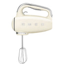 SMEG HMF01CREU handmixer crème, 250 W, 9 snelheden, accessoires 