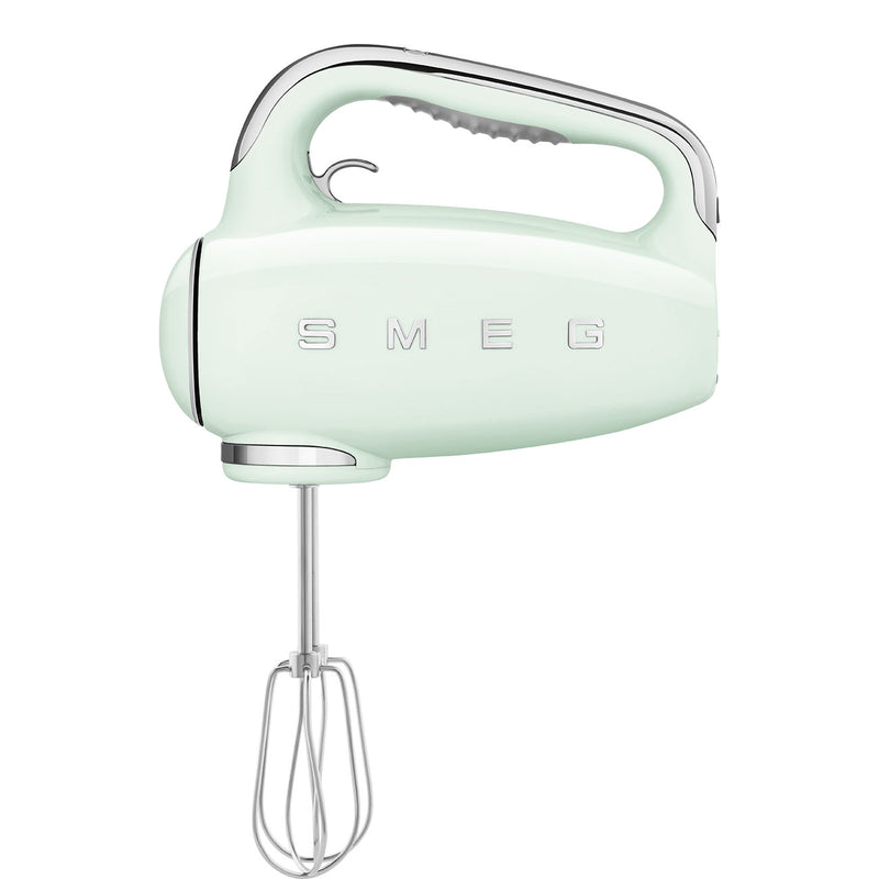 SMEG HMF01PGEU handmixer watergroen 250W met 9 snelheden, Turbo-functie, accessoires