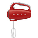 SMEG HMF01RDEU handmixer rood 250W met 9 snelheden, Turbo-functie en accessoires in retro 50's design