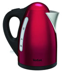 Rode Tefal KI110511 snoerloze waterkoker, 1,7 L capaciteit, 2400 W, roestvrijstalen afwerking
