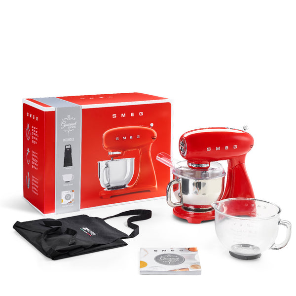 Smeg SMF43RDEU Keukenrobot – 800W, 4,8L, Rood Retro Design