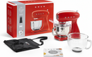 Smeg SMF43RDEU Keukenrobot - Rood Retro Design - 800W - 4,8L - Inclusief extra mengkom en Smeg schort - Ayfema.com