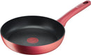 Tefal Perfect Cook Koekenpan 20cm - Diep Framboosrood - Inductie geschikt - Witte achtergrond - Ayfema.com