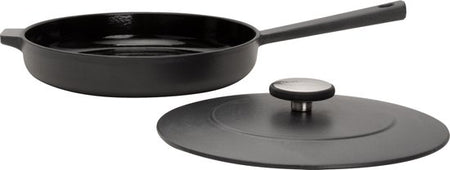 Zwarte Tefal/Boretti Solido gietijzeren koekenpan Ø 26 cm, geschikt voor inductie en ovengebruik