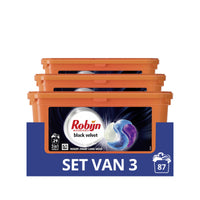 Robijn Black Velvet Wascapsules - 3 x 29 wasbeurten - Halfjaarbox